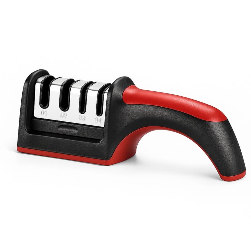 Professional 4-Stage Manual Knife Sharpener – Precision Sharpening & Polishing Tool for All Kitchen Knives
