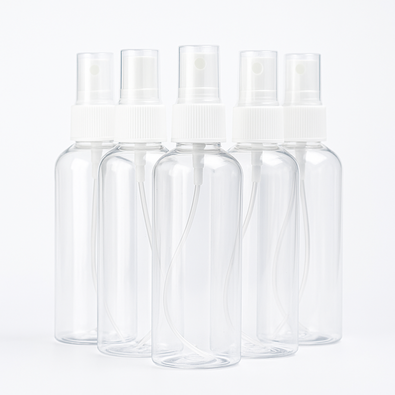 Plastic Transparent Spray Bottle 100ml (3pcs)