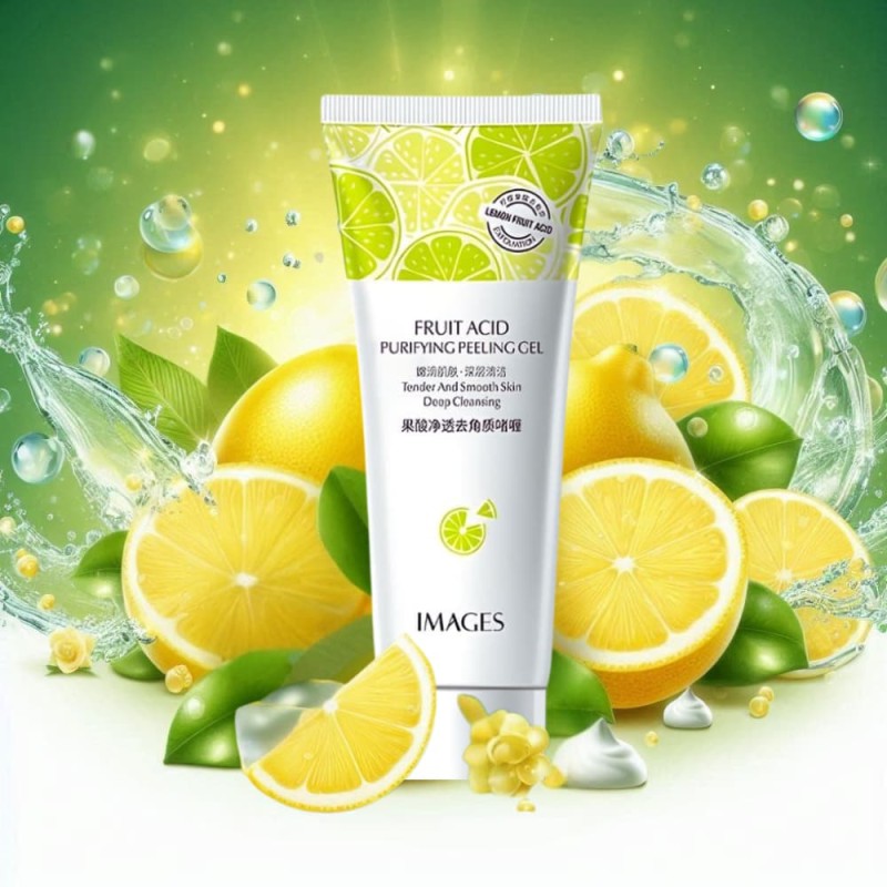 IMAGES FRUIT ACID PURIFYING PEELING GEL TENDER AND SMOOTH SKIN DEEP CLEANSING Face Wash