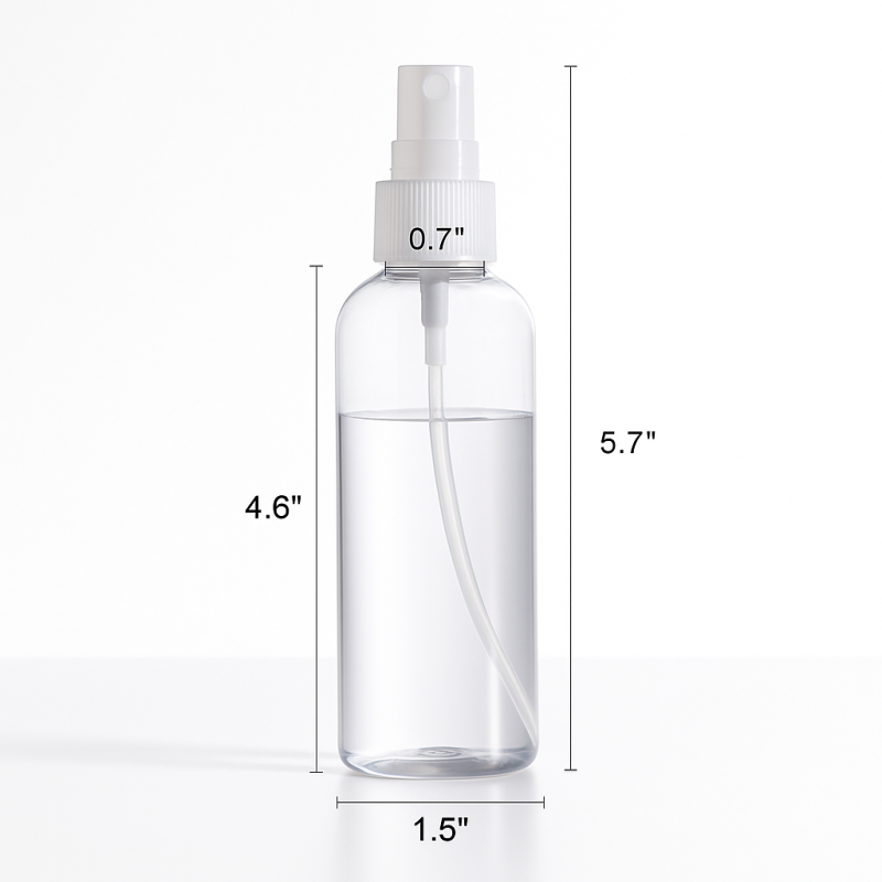Plastic Transparent Spray Bottle 100ml (3pcs)