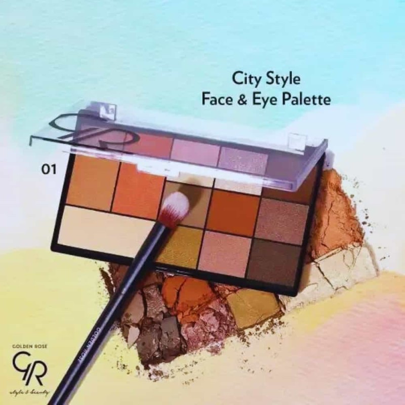 Golden Rose City Style Face & Eye Palette