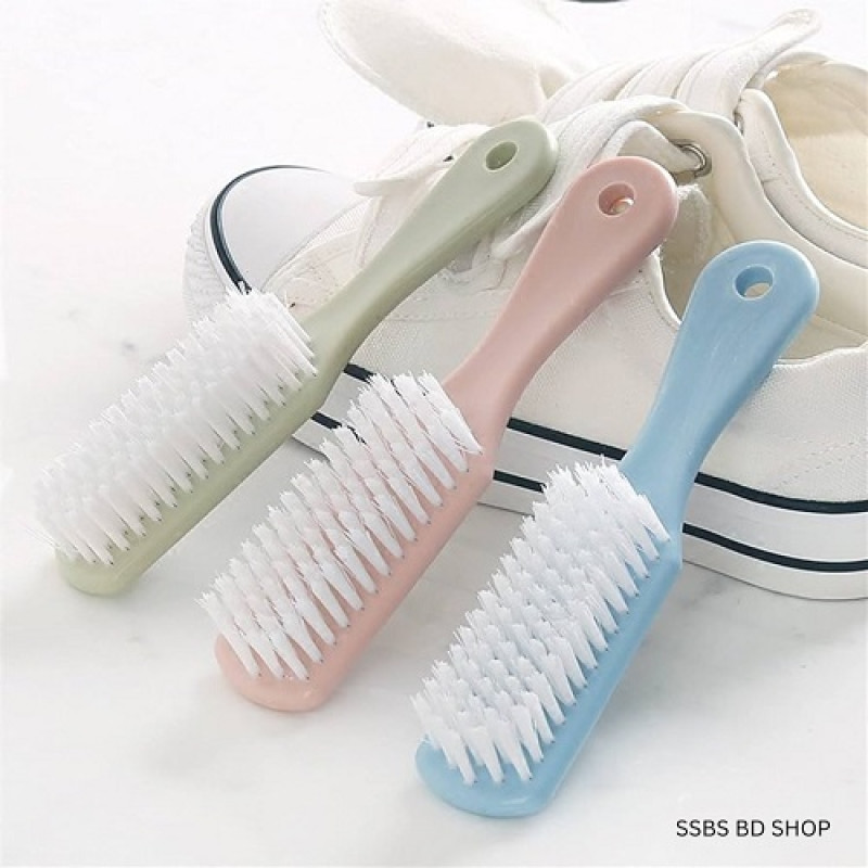 Plastic small cleaning plain soft hair washing shoes brush 1pcs