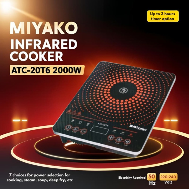 Miyako Infrared Cooker ATC-20T6 2000 W