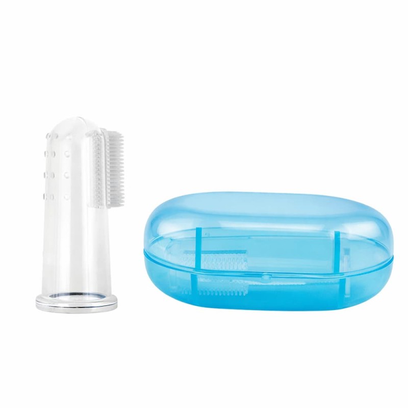 Soft Silicone Baby Toothbrush Set – Finger Brush & Tongue Cleaner