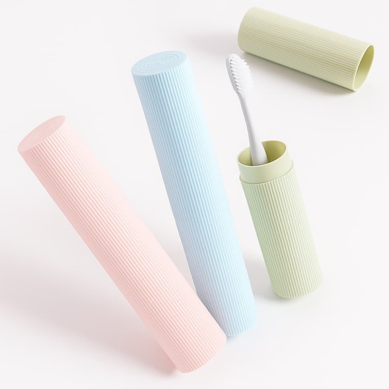 Portable Toothbrush Holder & Travel Toothpaste Case – Durable Cover for Adults