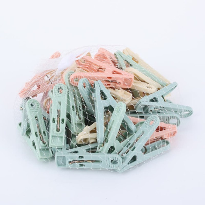 China 50 Pcs Colorful Clothes Peg Set – Strong Grip Plastic Clips