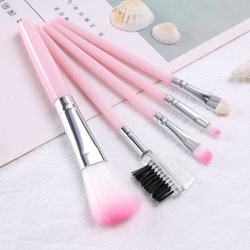 5 piece brush set makeup brush eyeshadow brush eyebrow brush makeup tool set