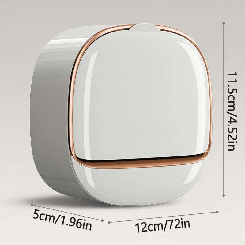 Wall-Mounted Punch-Free Soap Holder – Flip-Top Drain Soap Box for Bathroom Storage