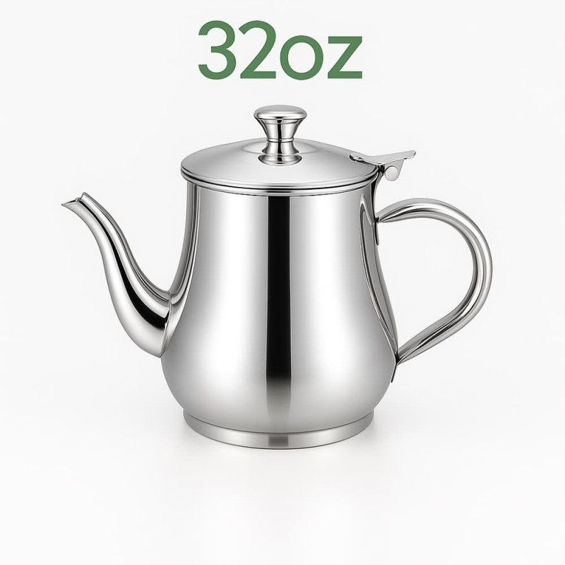 Stainless Steel Oil Bottle – Large Capacity Oil, Soy Sauce, Vinegar & Coffee Storage Container