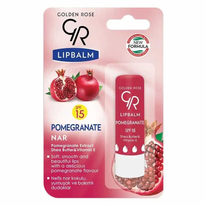 Golden Rose Lip Balm- Pomegranate