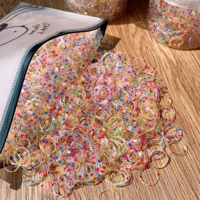 "Super Elastic Rubber Band, Soft Colorful Hair Rope for Kids Hair Ties (250 Pcs)"