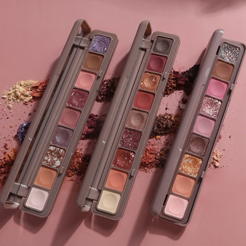 Lameila 9 colors long-lasting matte and shimmer eyeshadow palette