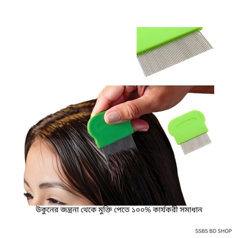 Effective hair lice comb with small steel bristles(1pcs)