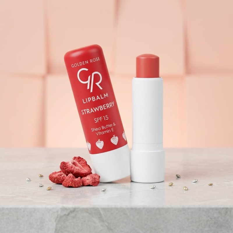 Golden Rose Lip Balm- Strawberry