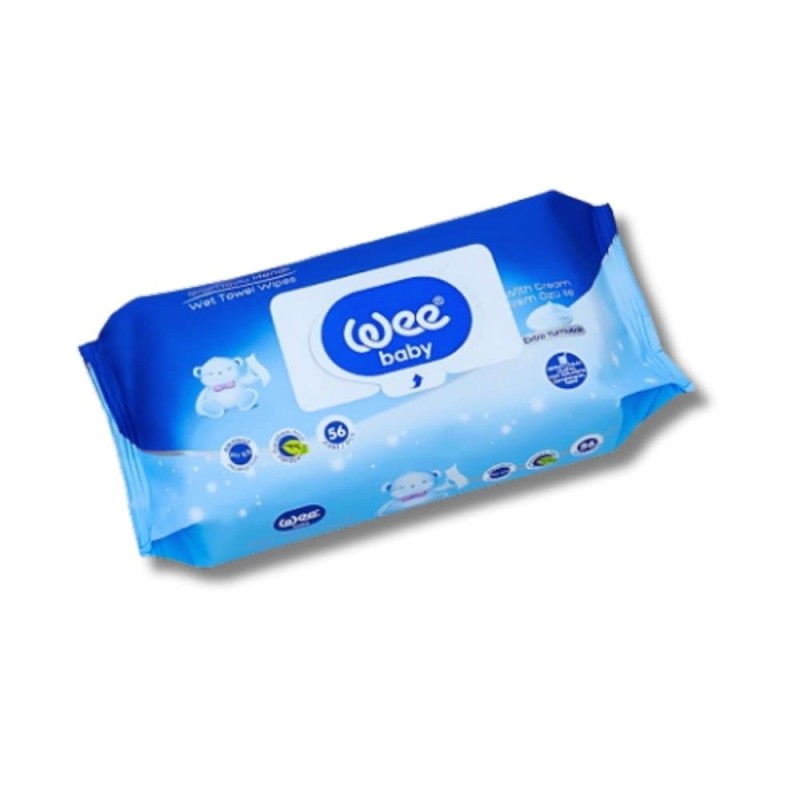 Wee Baby Wet Towel Wipes (56pcs)