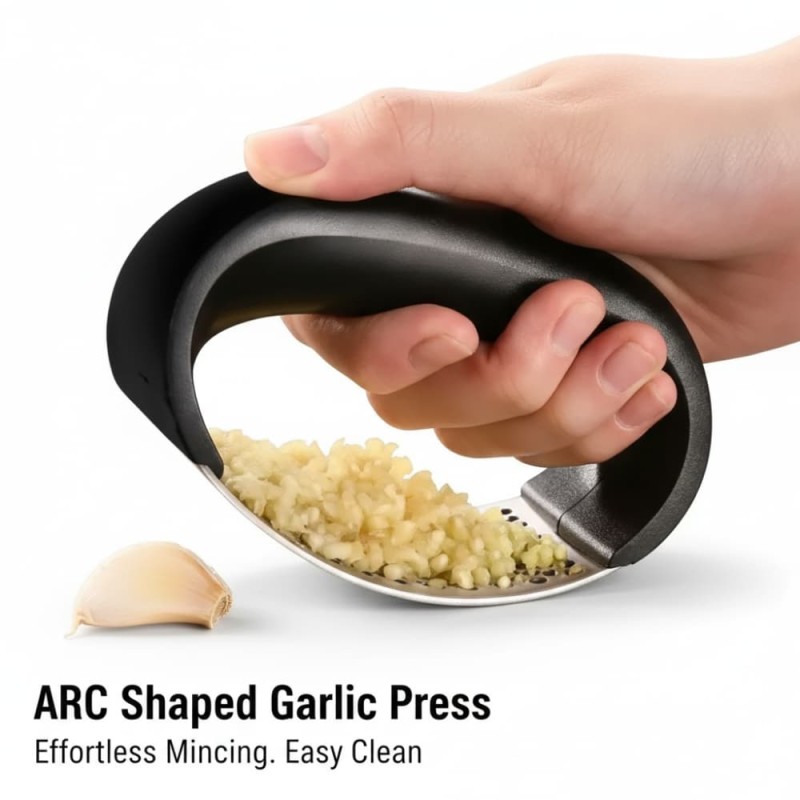 ARC Shaped Garlic Press