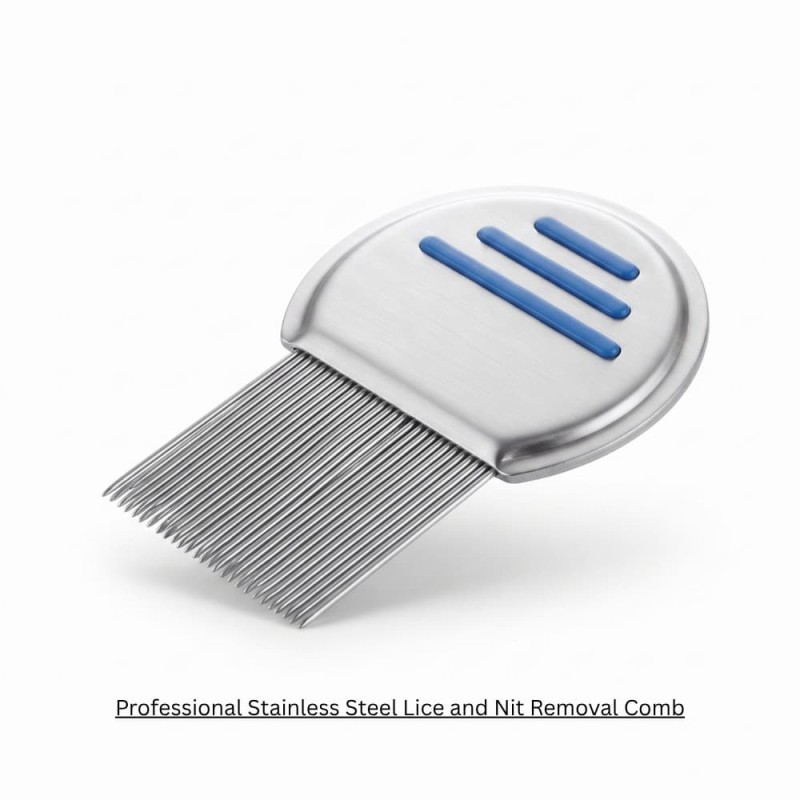 Professional Stainless Steel Lice and Nit Removal Comb