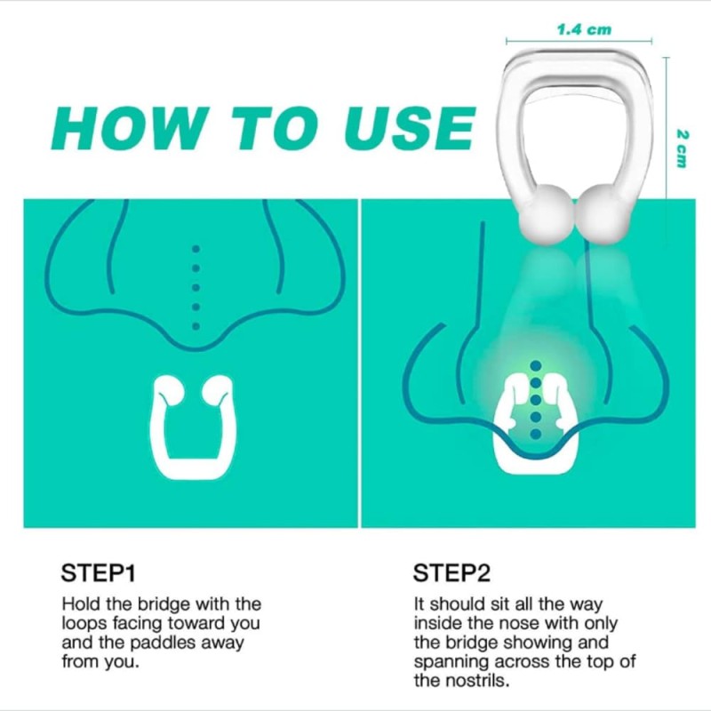 Magnetic Silicone Nose Clip Reduce Snoring & Improve Breathing