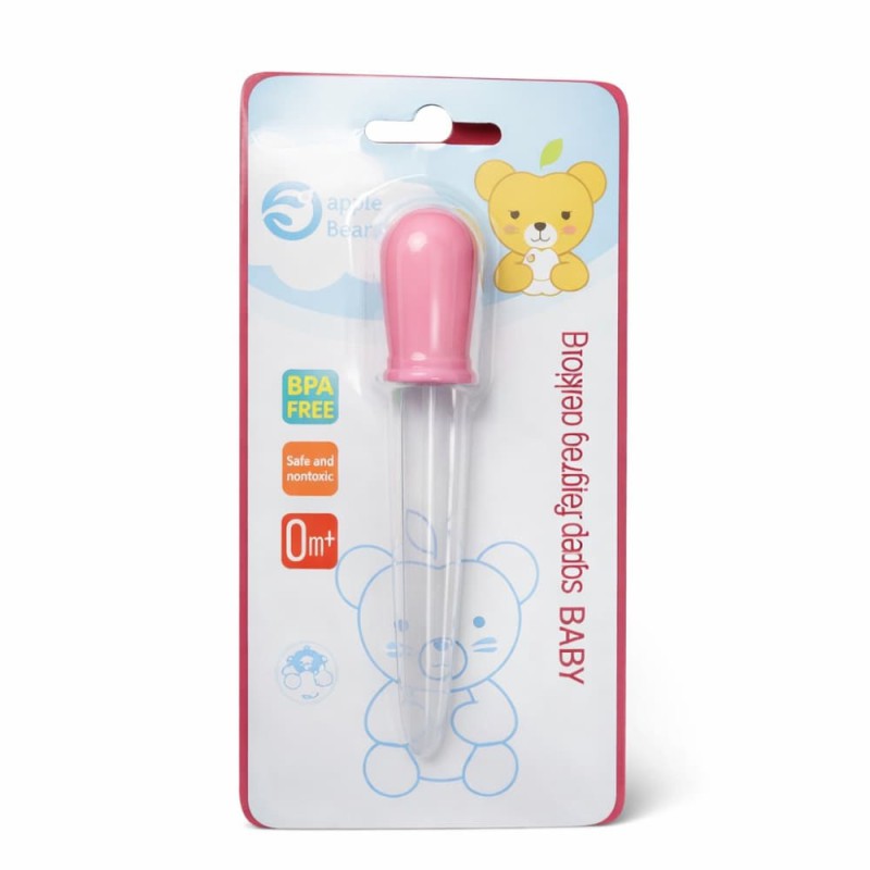 Apple Bear Baby Dropper Feeding Device | BPA-Free & Safe