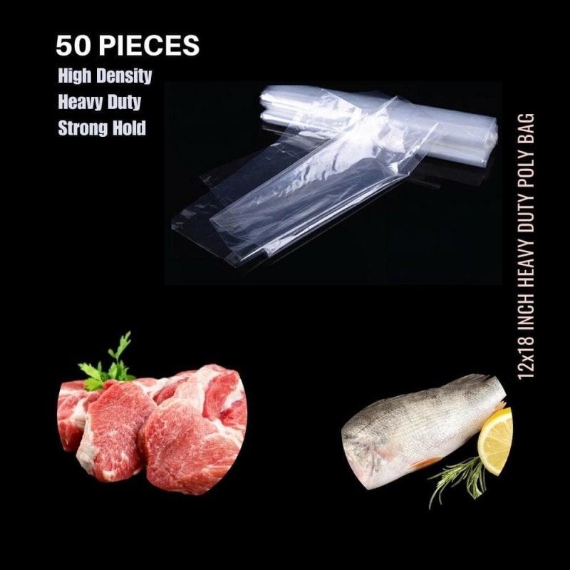 Heavy-Duty LD Carry Bags: Perfect for Meat, Fish, Frozen Goods & Fruits (50Pcs)