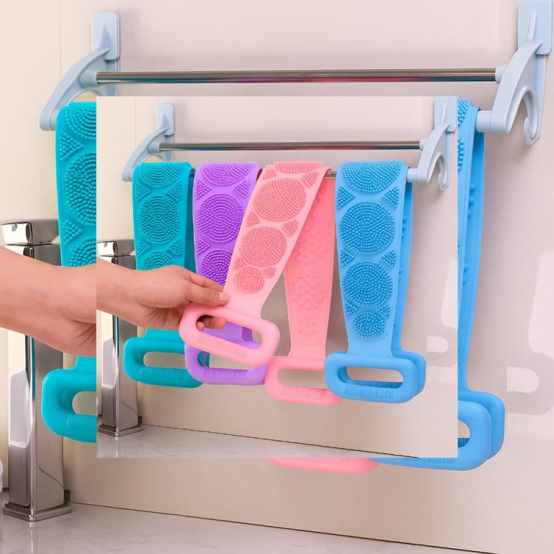 Silicone Bath Body Brush – Deep Clean Exfoliating Shower & Back Scrubber