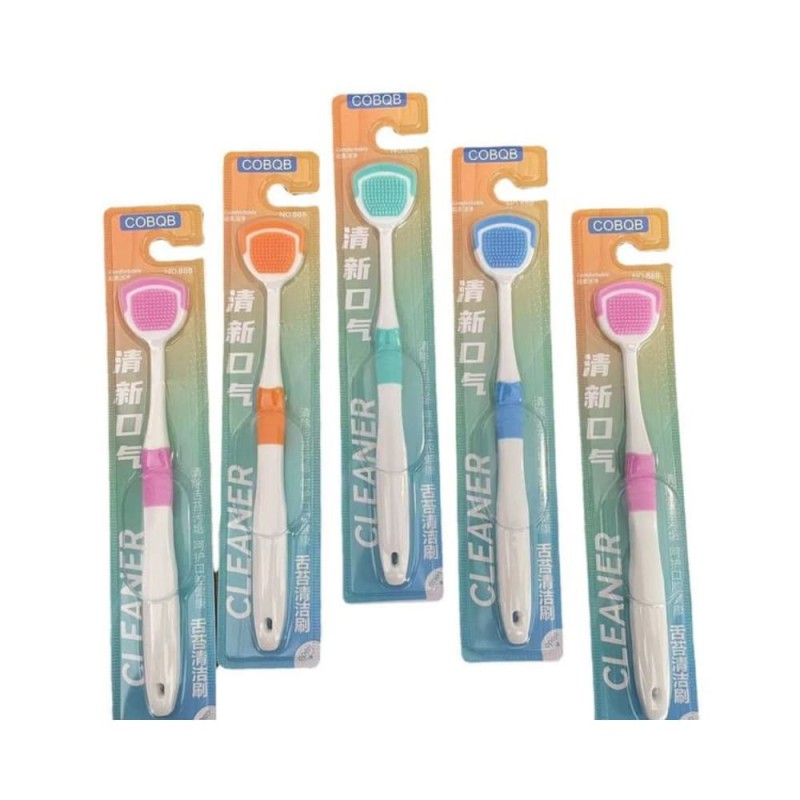 Premium Silicone Tongue Cleaner & Scraper - Fresh Breath Oral Care Tool