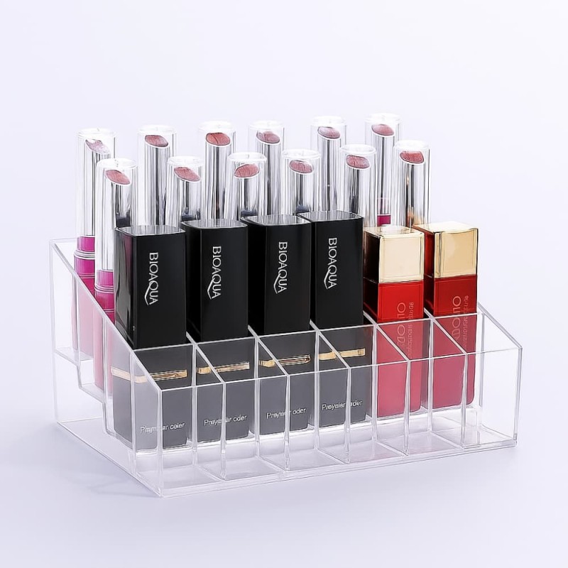 Cosmetic Makeup Jebelroy Case 24Grids Lipstick Box Display Holder Organizer