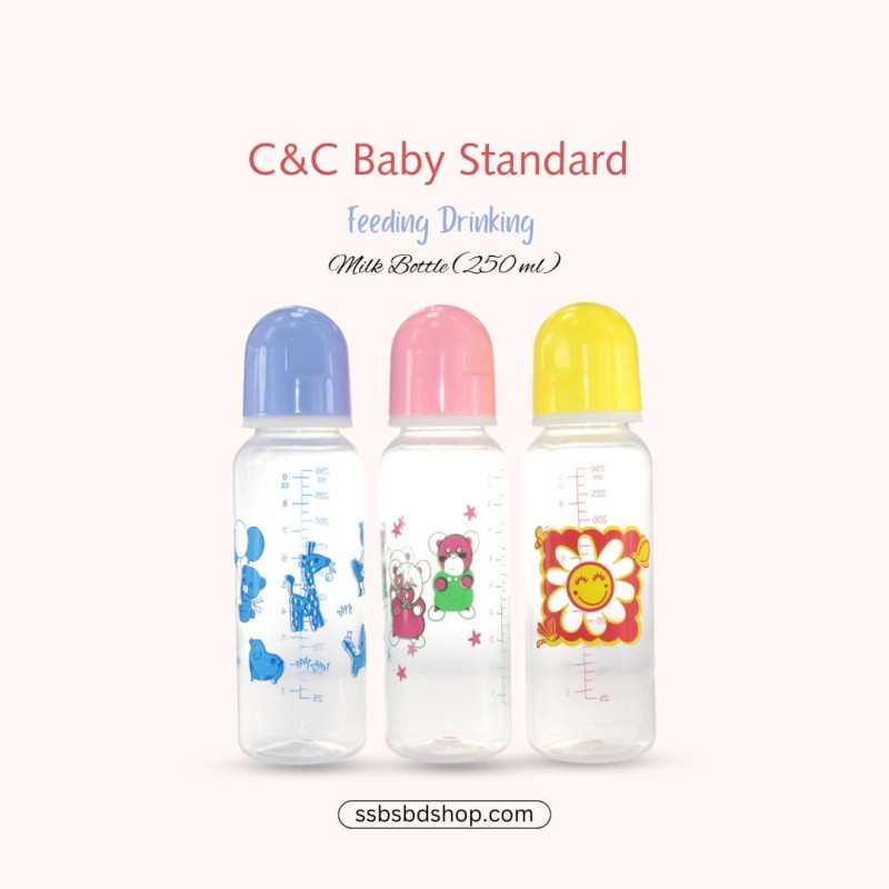 C&C Baby Standard Feeding Drinking Milk Bottle 250 ml