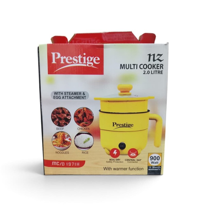 Prestige Mini Electric Rice Cooker Portable Non-Stick Multi-Function Cooker