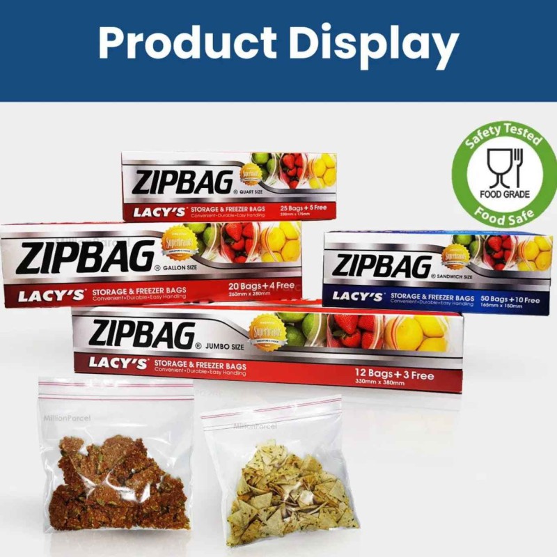 Lacy's Jumbo Storage & Freezer Zipbag