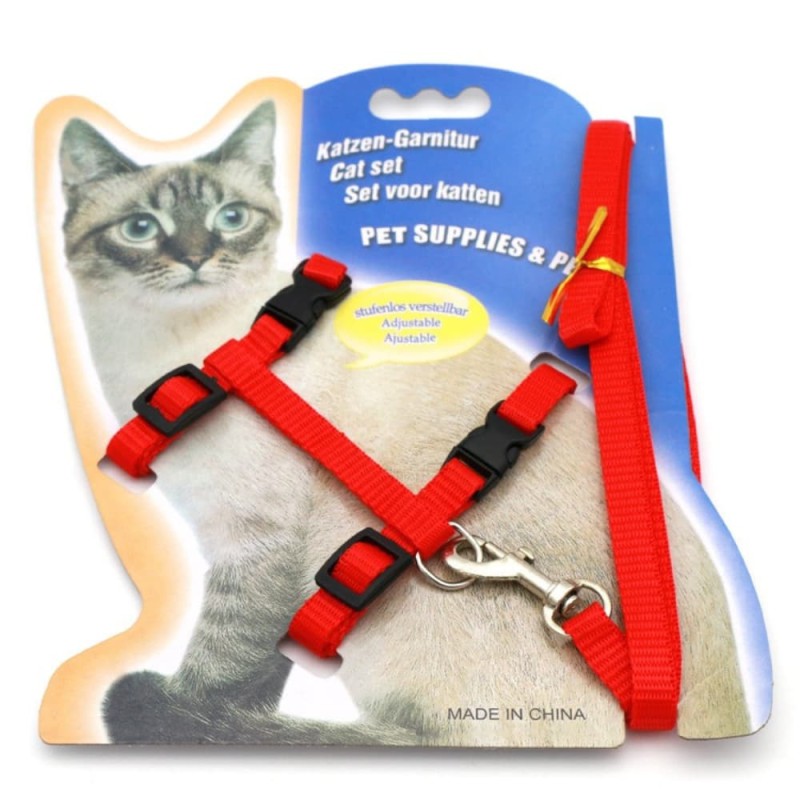 Adjustable Cat Harness with Leash