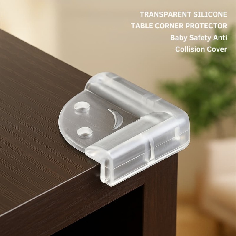 Transparent Silicone Table Corner Protector Baby Safety Anti Collision Cover