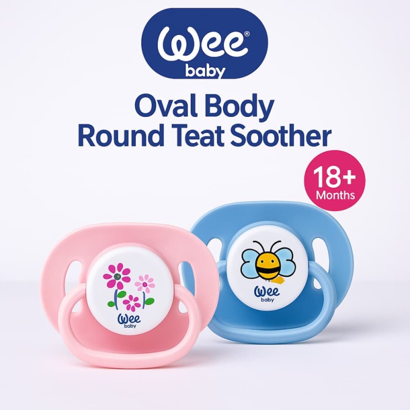 Wee Baby Oval Body Round Teat Soother