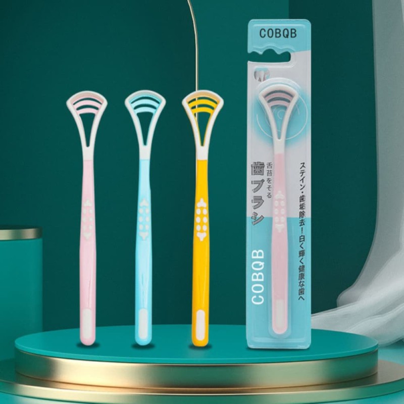 Premium Silicone Dual-Effect Tongue Scraper & Cleaner