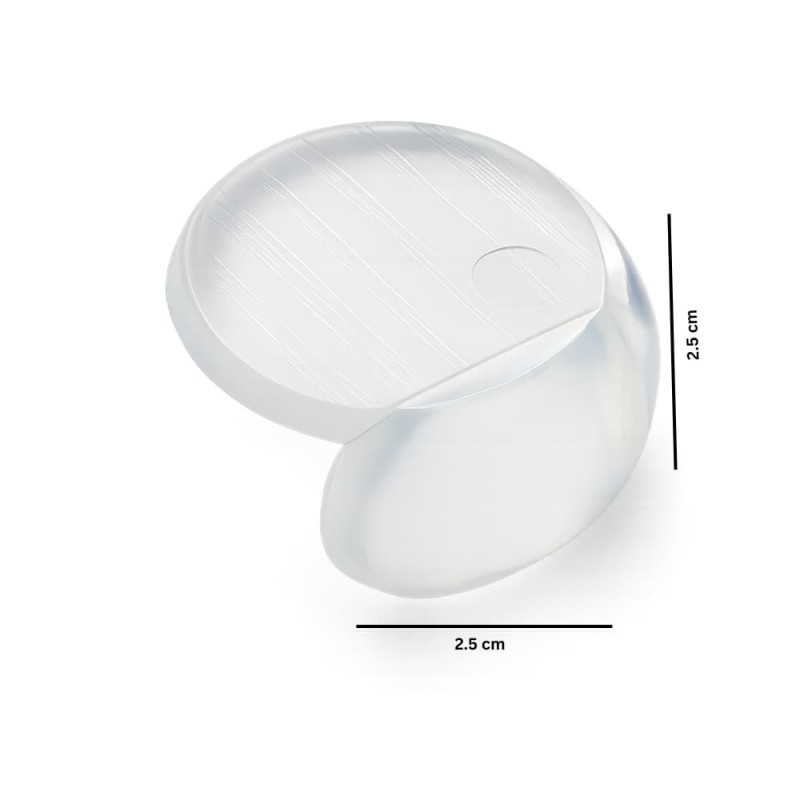Transparent Silicone Table Corner Protector Baby Safety Anti Collision Cover ( round type )