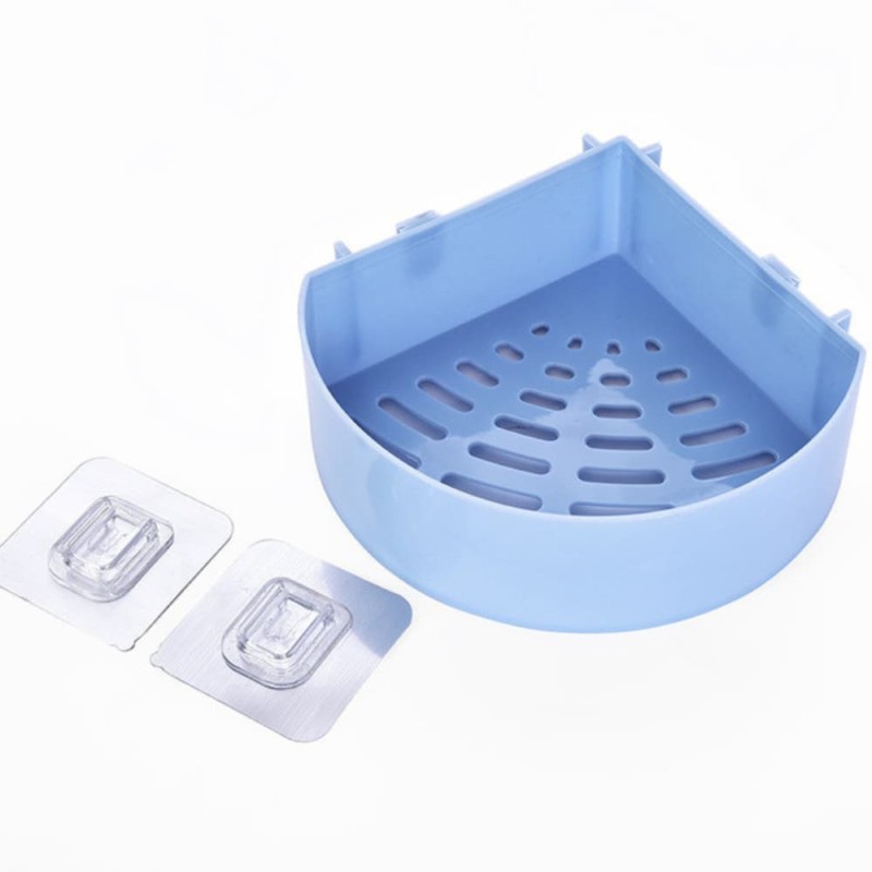 Punch-Free Bathroom Corner Shelf Wall Storage Rack