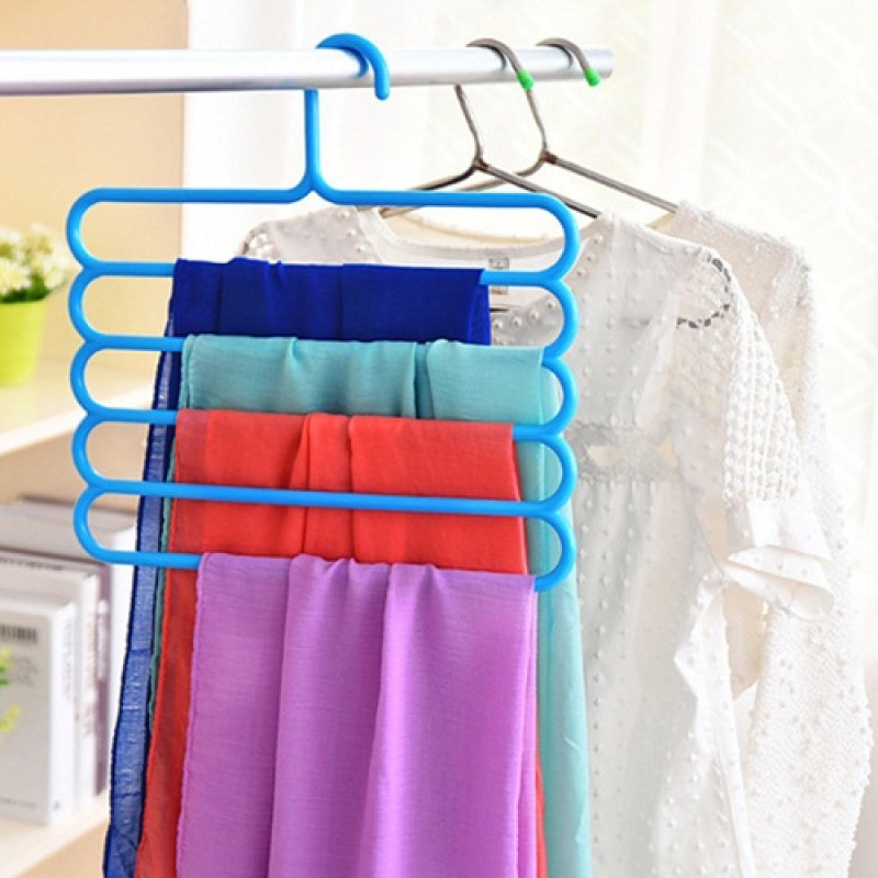 Fast brand Five -layer drying rack hanger Multi pants,scarf,tie,hanging rack