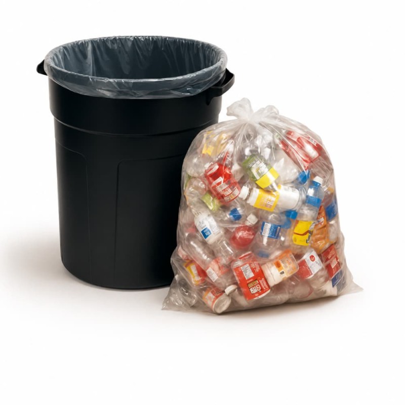 Transparent Garbage Bag 20x24 Inch – 1kg Poly Trash Bag