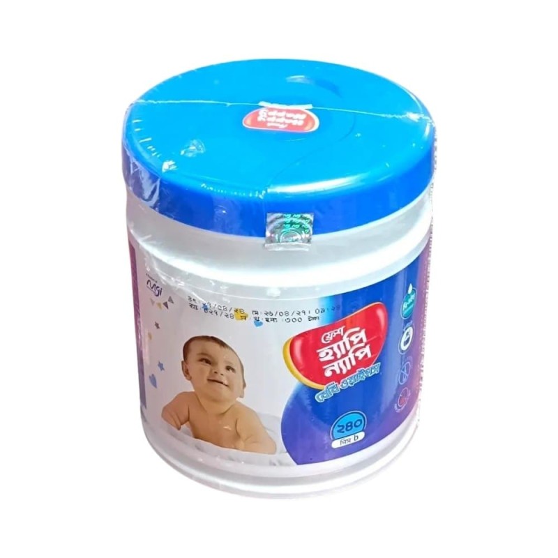 Fresh Happy Nappy Baby Wipes(Jar)240Pcs