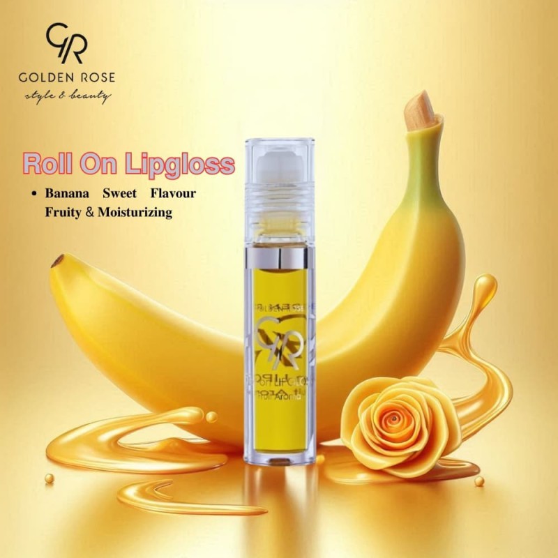 Golden Rose Roll on Lip Gloss - Banana