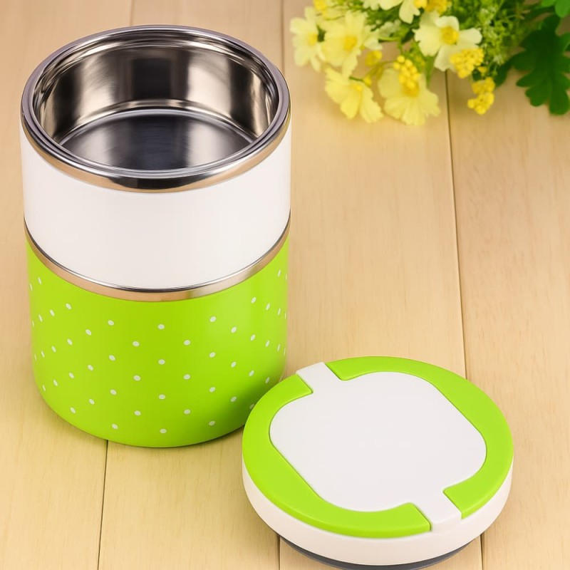 2 Layer Stainless Steel Insulated Lunch Box 930ML – Double-Layer Bento Lunch Container for Students & Office