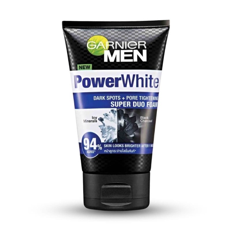 Garnier Men Power White Super Duo Foam Face Wash 100ml