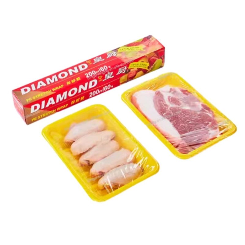 Diamond Plastic Stretch Wrap 200 sq ft (China)