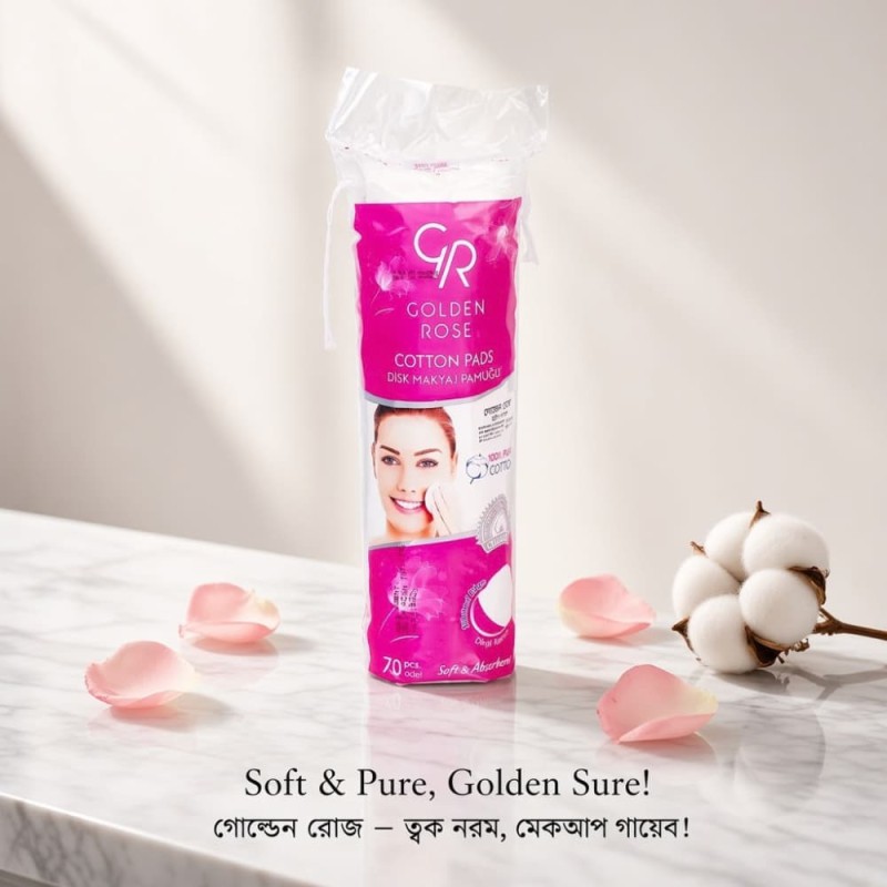 Golden Rose Cotton Pads