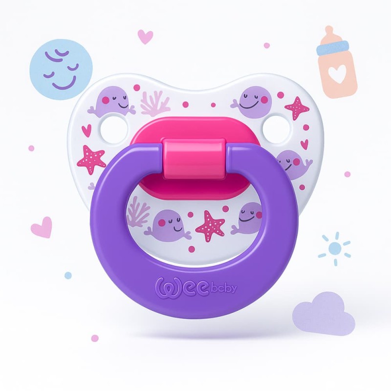Wee Baby Patterned Orthodontical Soother
