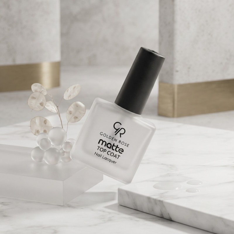 Golden Rose Matte Top Coat Nail Lacquer