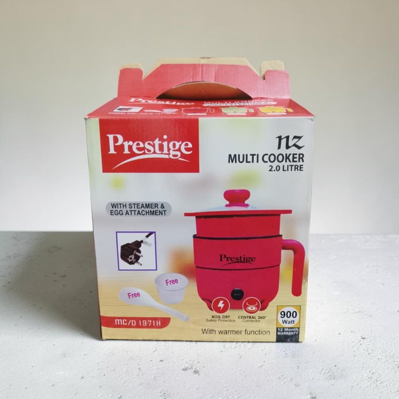 Prestige Mini Electric Rice Cooker Portable Non-Stick Multi-Function Cooker