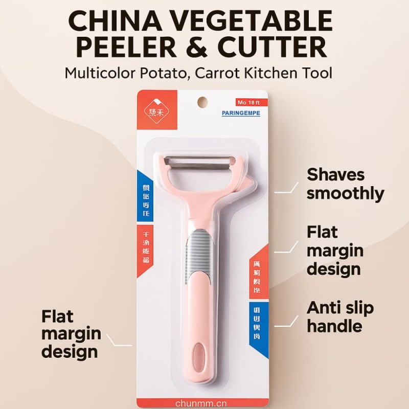 China Vegetable Peeler & Cutter – Multicolor Potato, Carrot Grater Kitchen Tool