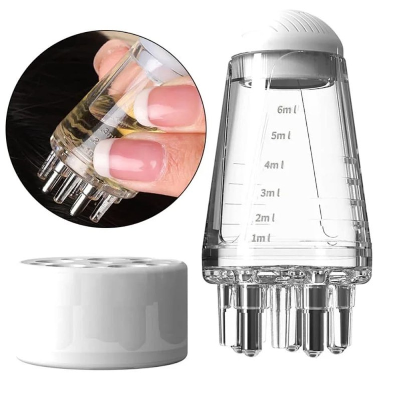 Scalp Applicator Bottle with 6-Point Massage Head