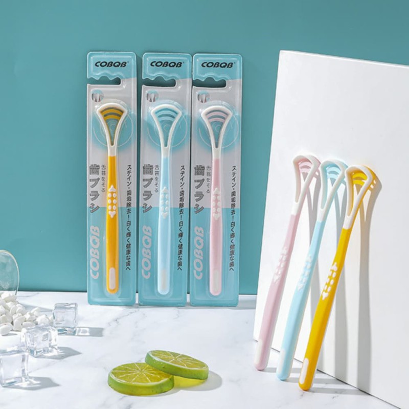 Premium Silicone Dual-Effect Tongue Scraper & Cleaner